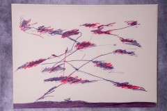 serigrafia 50 x 70 di Giulio Turcato su sfondo bianco