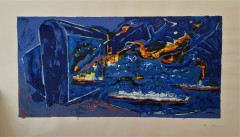 MARIO SCHIFANO - Serigrafia Materica - 