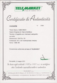 Mario Schiafano Case dolci 70 x 70 1988