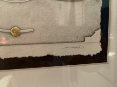 Walter Valentini, Incisione in acquaforte, numerata 73/100, 30x25, cornice in legno nero