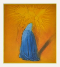 Piero Guccione - Il bacio e la Sicilia - Acquatinta a 6 lastre  - 84,7 x 105 cm