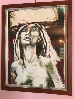 Renato Guttuso, tre litografie,  cartella completa Donne di Messina