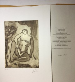 Chia Sandro 'Figura'  preziosa acquaforte del 2012 