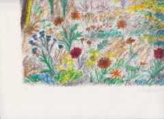 Litografia Michele Cascella ''Paesaggio Abruzzese'' Prova di Autore 1985.