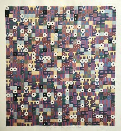 Alighiero Boetti cm 71,5x77 Opera Unica Archiviata e Pubblicata