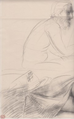litografia di Giacomo Mnzù ''ritratto donna nuda''