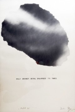 Emilio Isgrò litografia firmata
