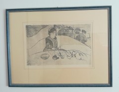 La femme aux figues acquaforte di Paul Gauguin