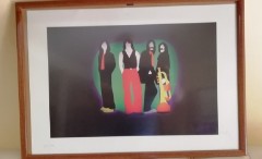 Marco Lodola litografia numerata e firmata-''The Beatles''.