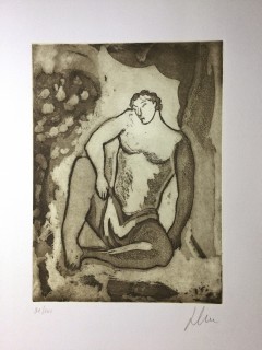 Chia Sandro 'Figura'  preziosa acquaforte del 2012 