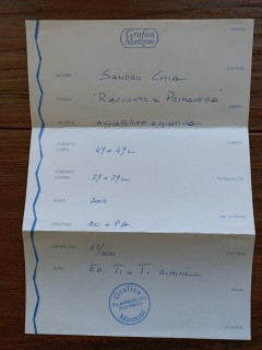 Sandro Chia Racconto di Primavera 