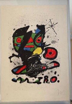 Joan Mirò - litografia firmata a mano 