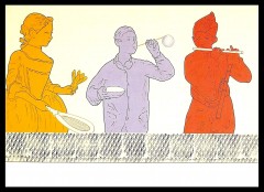 RENATO MAMBOR -  LITOGRAFIA  cm. 50 X 70 ''Giochi Antichi'' 