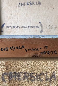 Bruno Chersicla - Interno con figura