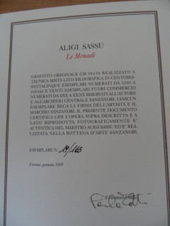 Le Menadi graffito di Aligi Sassu