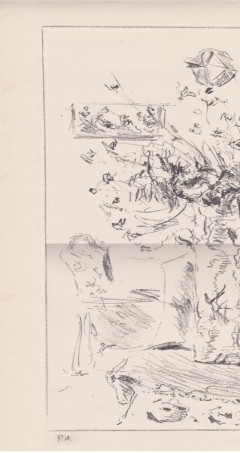 Litografia Filippo De Pisis '' Natura morta'' con autentica.