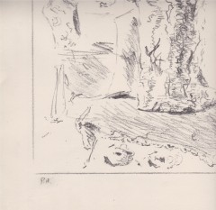 Litografia Filippo De Pisis '' Natura morta'' con autentica.