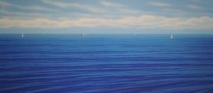 Daniele Fissore - Blue Blue World - Serigrafia - 178 x 78 cm