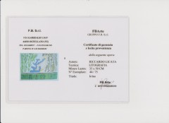 Riccardo Licata litografia ''Iolao'' 2001 tiratura limitata 75.