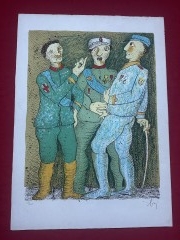 Litografia Enrico Baj