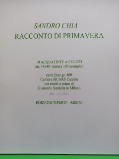 Sandro Chia Racconto di Primavera 
