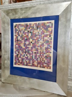 Alighiero Boetti cm 71,5x77 Opera Unica Archiviata e Pubblicata