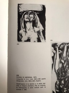 Renato Guttuso, tre litografie,  cartella completa Donne di Messina