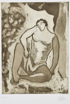 Chia Sandro 'Figura'  preziosa acquaforte del 2012 