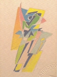 Gino Severini dal titolo arte moderna astratta firmata con certificazione