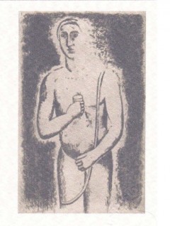 Carlo Carra ''L'uomo col bicchiere'' firmato 1923 