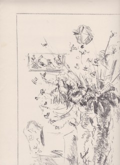 Litografia Filippo De Pisis '' Natura morta'' con autentica.