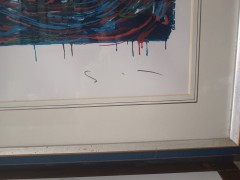 Onda neonata -Serigrafia su carta