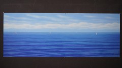 Daniele Fissore - Blue Blue World - Serigrafia - 178 x 78 cm
