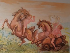 A. SASSU - Pollensa 2000 cavaliere caduto.