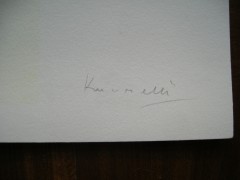 JANNIS KOUNELLIS - Litografia originale firmata e numerata a matita